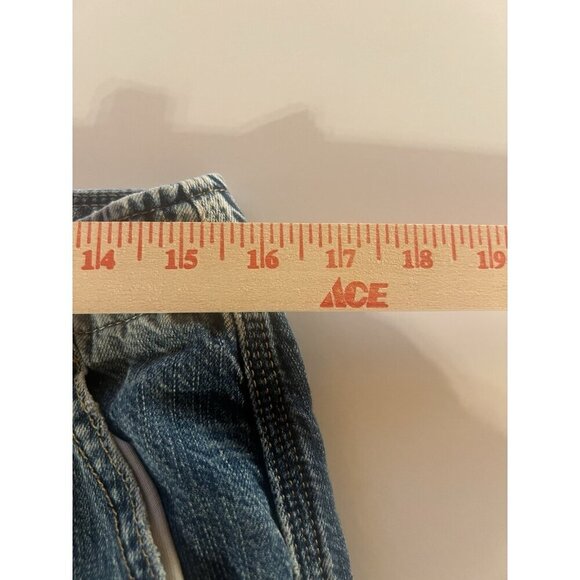 Vintage Y2K Denim & Supply Ralph Lauren pleated denim mini skirt 30 festival - Picture 8 of 11